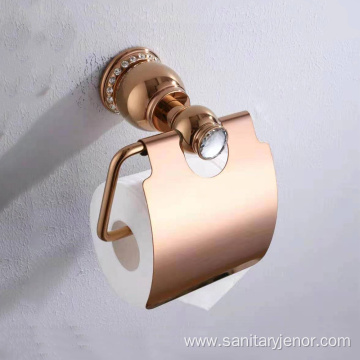 New Brass Rose Gold Toilet Paper Holder
